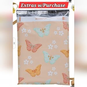 NWT - 20ct. 12x15.5 Polymailers Random Thank You Cards And Stickers